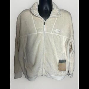 The North Face Women's Luxe Osito Full Zip Jacket Gardenia White Size XXL